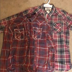2 Men’s Buckle Vintage buttoned up shirts XXL